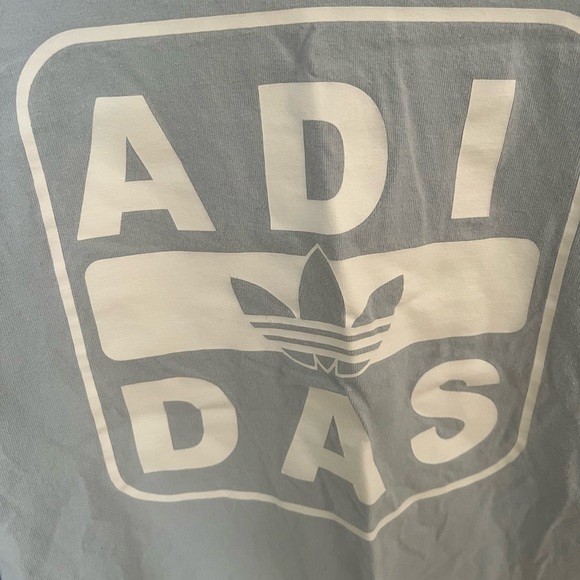 Adidas Light Blue Long Sleeve Tee - Picture 2 of 5